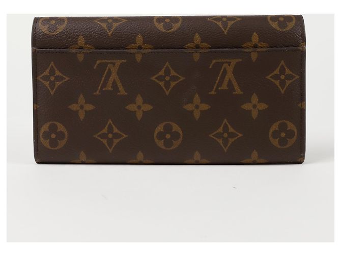 Louis Vuitton Portafoglio Lungo Sarah Marrone - vista 2