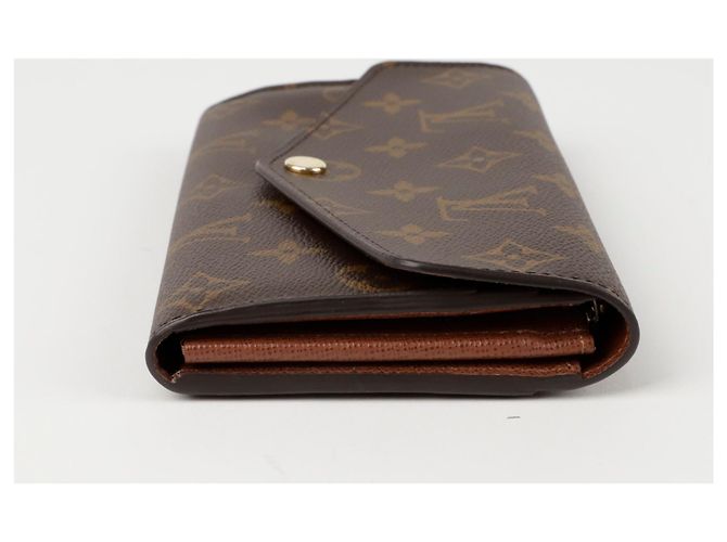 Louis Vuitton Portafoglio Lungo Sarah Marrone - vista 5