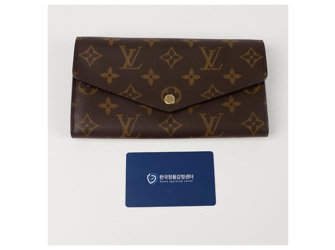 Louis Vuitton Portafoglio Lungo Sarah Marrone - vista 8