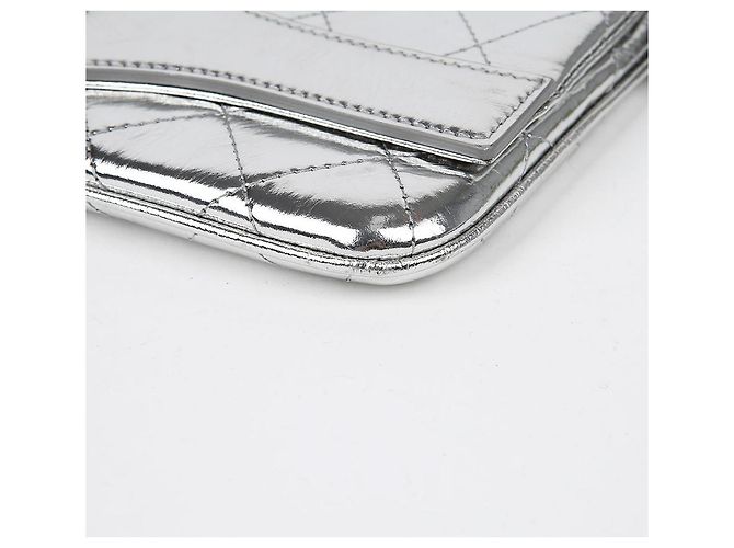 Chanel Klappentasche Silber Metallisch - Ansicht 7