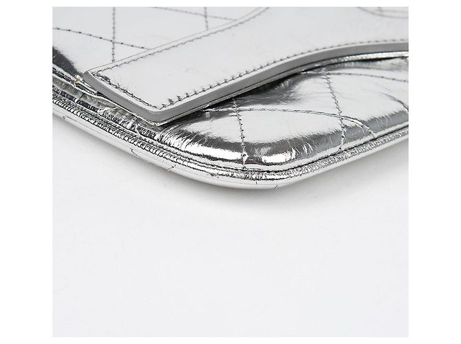 Chanel Klappentasche Silber Metallisch - Ansicht 8