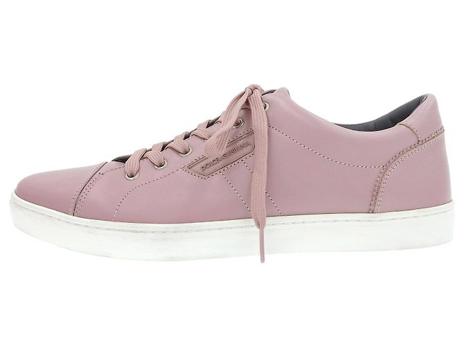 Dolce & Gabbana Sneakers in pelle Dolce&Gabbana Rosa - vista 2