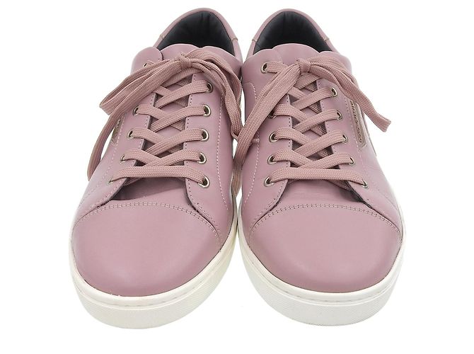 Dolce & Gabbana Sneakers in pelle Dolce&Gabbana Rosa - vista 3