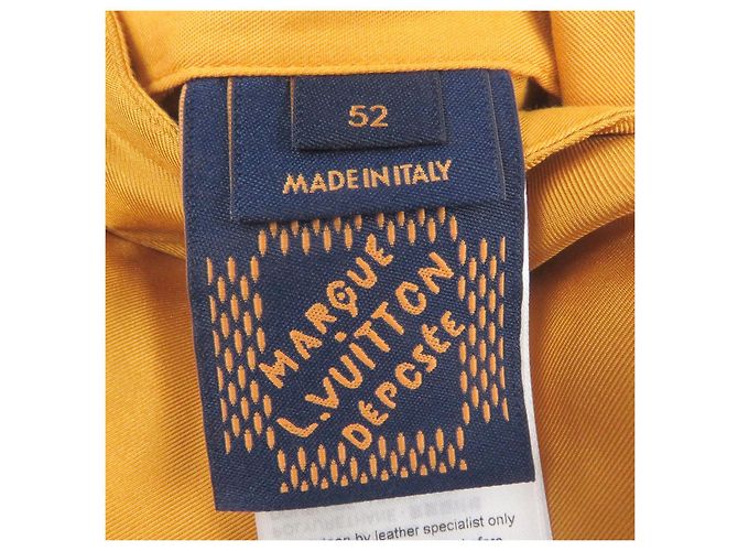 Louis Vuitton Padded varsity jacket Leather Jacket Yellow Mustard - view 8
