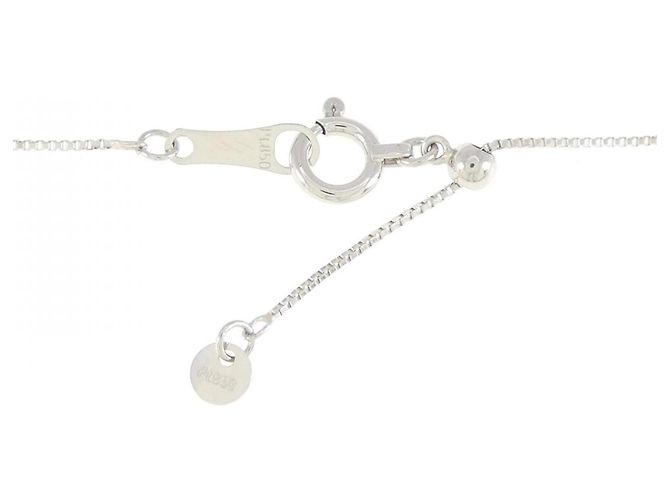 Autre Marque Platin-Diamant-Halskette Silber - Ansicht 5