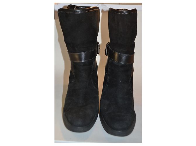 Botines Tod's de ante negro - vista 2