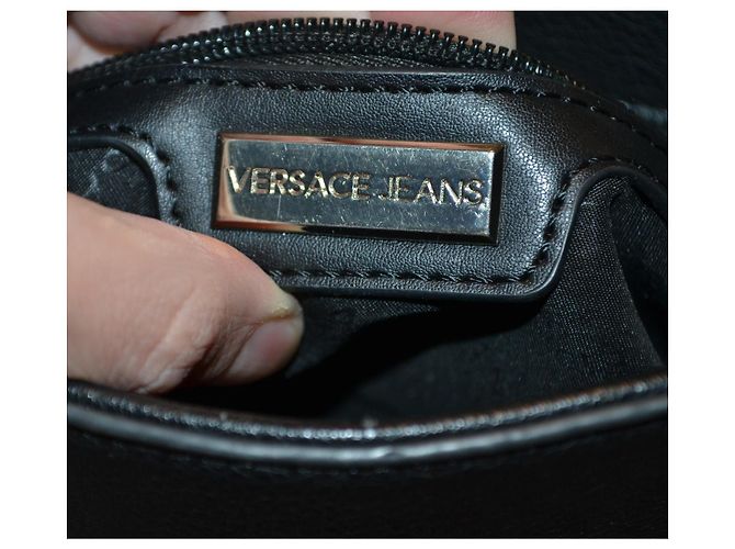 Borsa a mano Versace Jeans Couture nera in ecopelle Nero - vista 8
