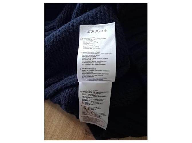 Fred Perry Pullover aus Lammwolle Marineblau M - Ansicht 8