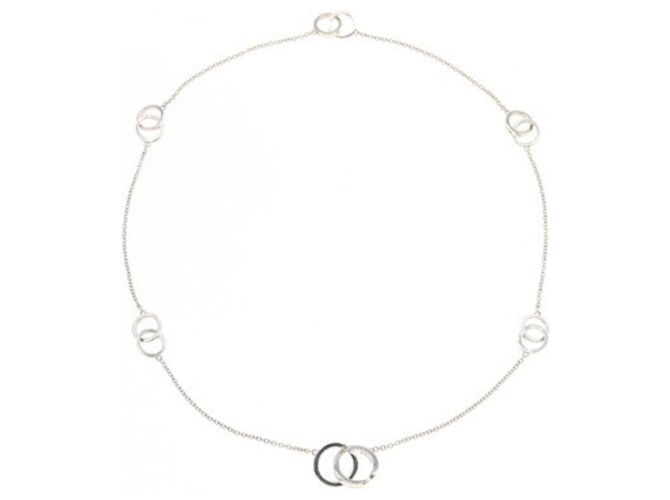 Tiffany & Co Collana in Argento Sterling Multi-Cerchi Tiffany 1837 - vista 2