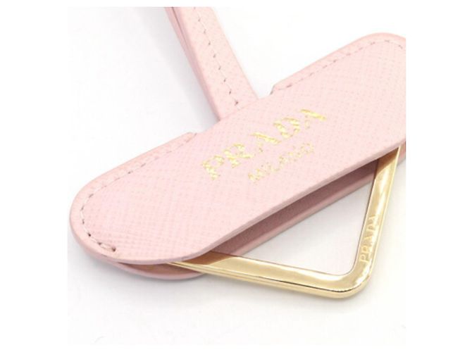 Collana in pelle rosa Prada - vista 3