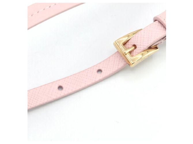Collana in pelle rosa Prada - vista 4