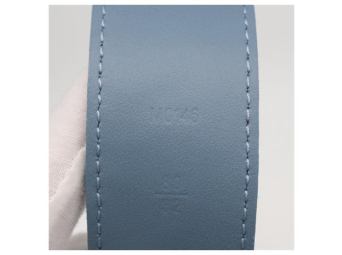 LOUIS VUITTON Cintura in Denim Monogram Nuova Onda Blu M0146 Auth 159446SM - vista 20