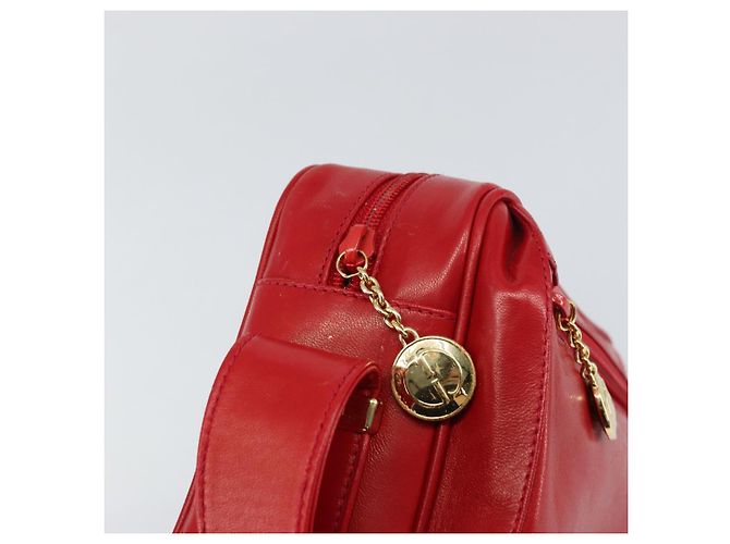Gucci Borsa a Spalla in Pelle Rossa e Oro Auth 157758 Rosso D'oro - vista 10
