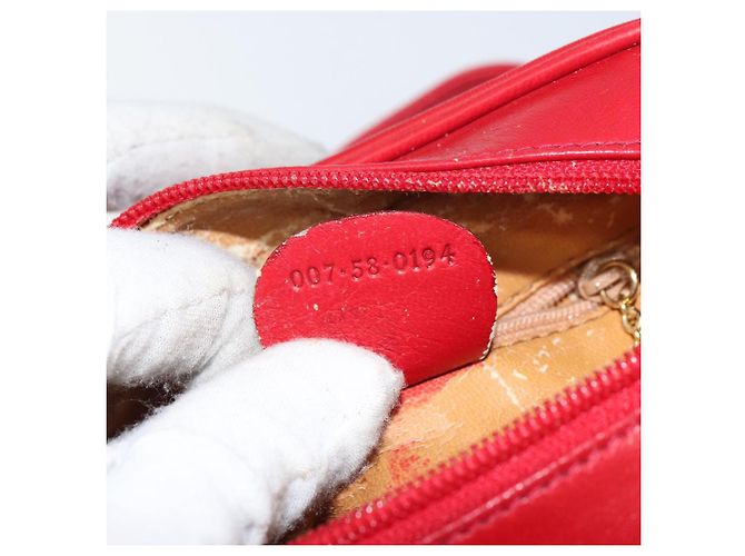 Gucci Borsa a Spalla in Pelle Rossa e Oro Auth 157758 Rosso D'oro - vista 12
