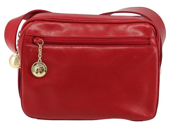Gucci Borsa a Spalla in Pelle Rossa e Oro Auth 157758 Rosso D'oro - vista 13
