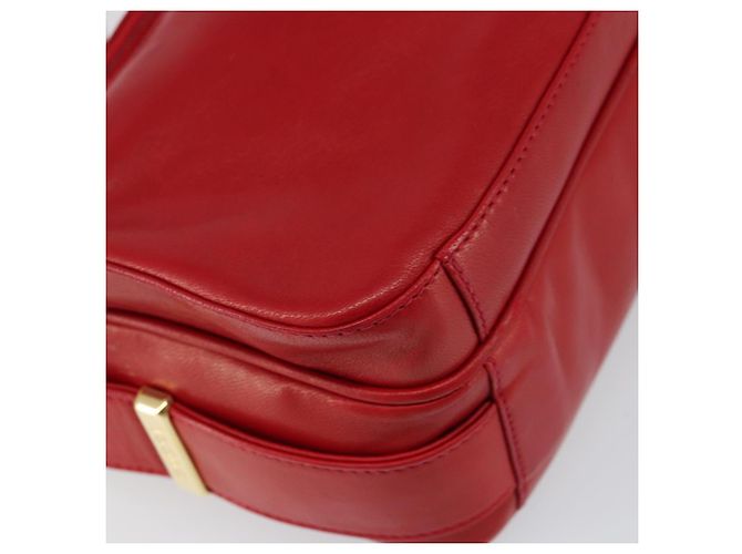 Gucci Borsa a Spalla in Pelle Rossa e Oro Auth 157758 Rosso D'oro - vista 15