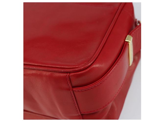 Gucci Borsa a Spalla in Pelle Rossa e Oro Auth 157758 Rosso D'oro - vista 16