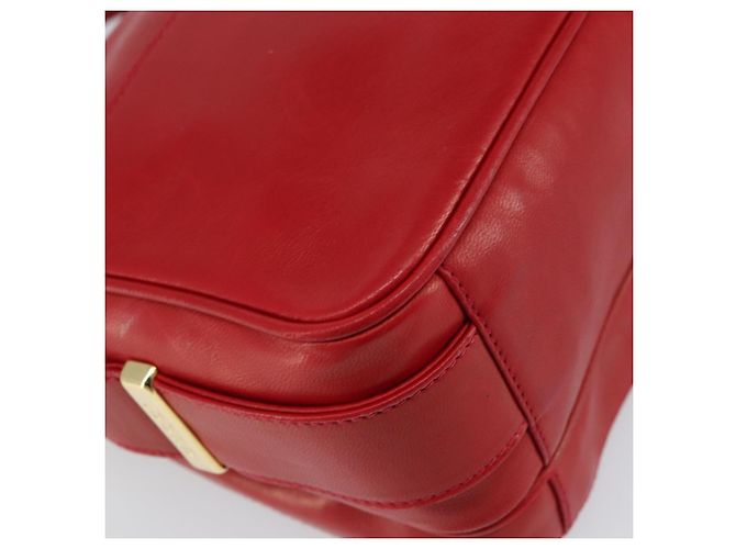 Gucci Borsa a Spalla in Pelle Rossa e Oro Auth 157758 Rosso D'oro - vista 17