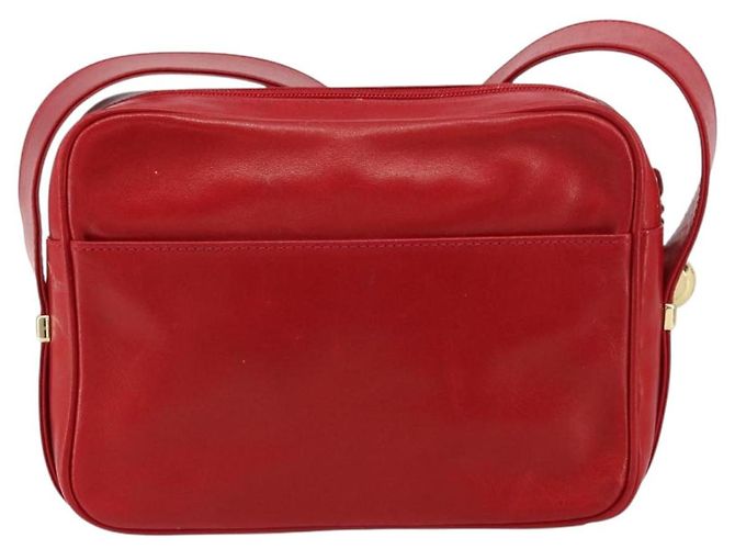 Gucci Borsa a Spalla in Pelle Rossa e Oro Auth 157758 Rosso D'oro - vista 2