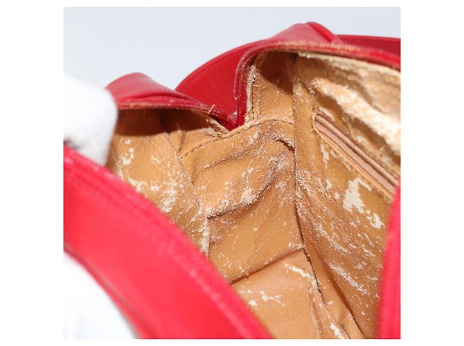 Gucci Borsa a Spalla in Pelle Rossa e Oro Auth 157758 Rosso D'oro - vista 21