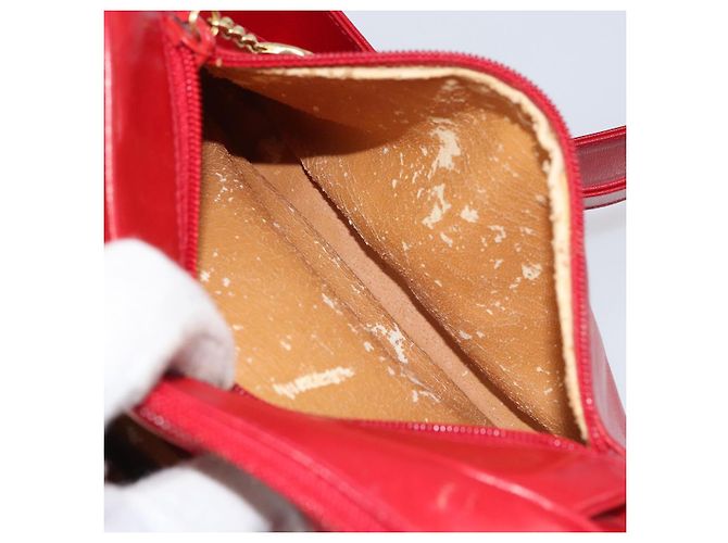 Gucci Borsa a Spalla in Pelle Rossa e Oro Auth 157758 Rosso D'oro - vista 23
