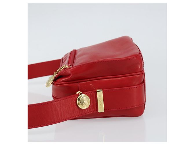 Gucci Borsa a Spalla in Pelle Rossa e Oro Auth 157758 Rosso D'oro - vista 4