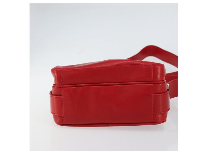 Gucci Borsa a Spalla in Pelle Rossa e Oro Auth 157758 Rosso D'oro - vista 5