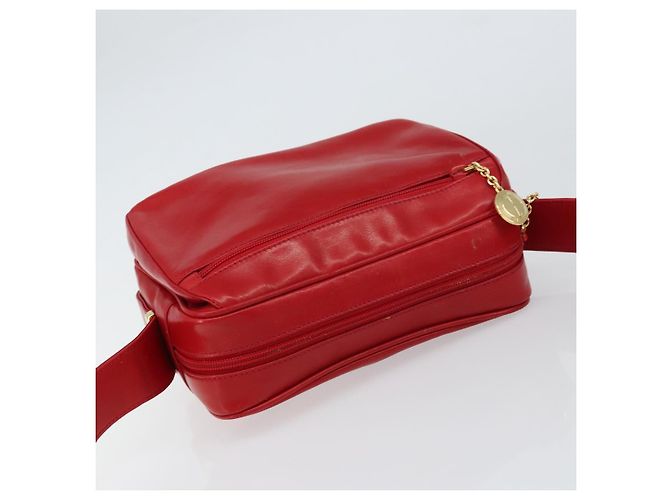 Gucci Borsa a Spalla in Pelle Rossa e Oro Auth 157758 Rosso D'oro - vista 6