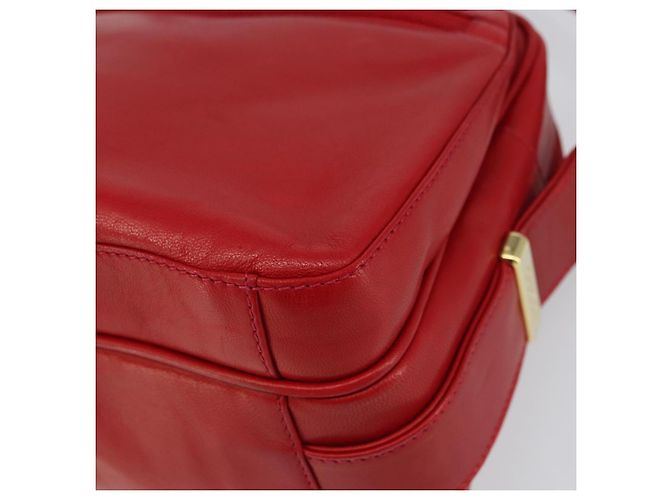 Gucci Borsa a Spalla in Pelle Rossa e Oro Auth 157758 Rosso D'oro - vista 8