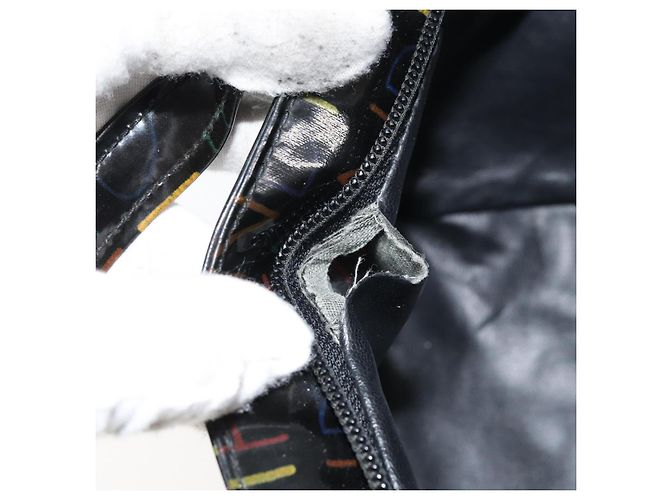 FENDI Handtasche Emaille Schwarz Auth 160708 - Ansicht 10