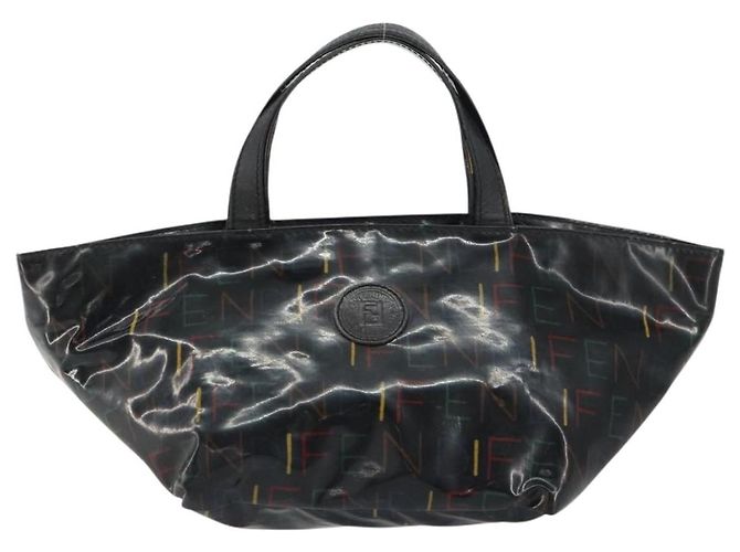 FENDI Handtasche Emaille Schwarz Auth 160708 - Ansicht 13