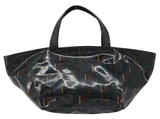 FENDI Handtasche Emaille Schwarz Auth 160708 - Ansicht 2
