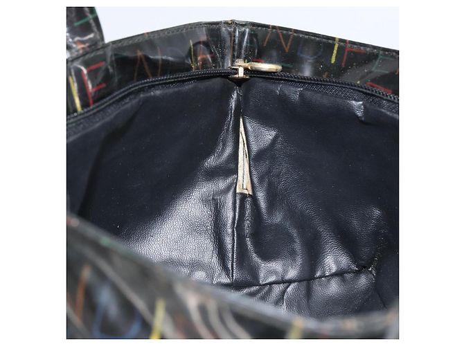 FENDI Handtasche Emaille Schwarz Auth 160708 - Ansicht 20