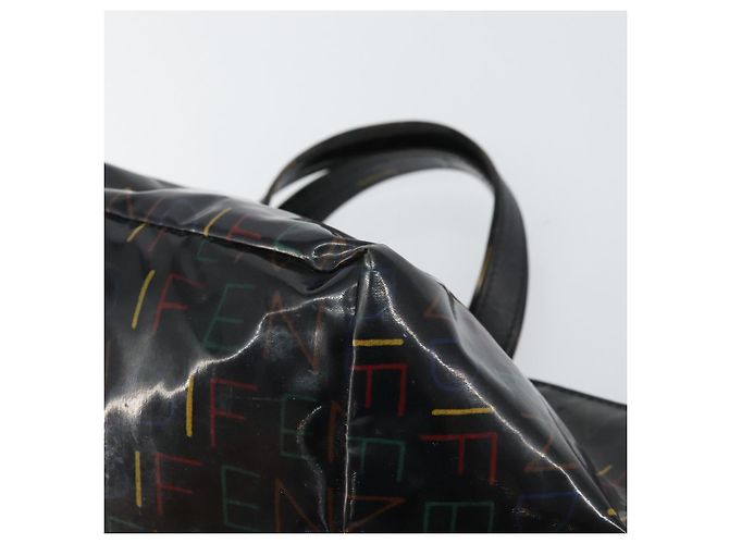 FENDI Handtasche Emaille Schwarz Auth 160708 - Ansicht 8