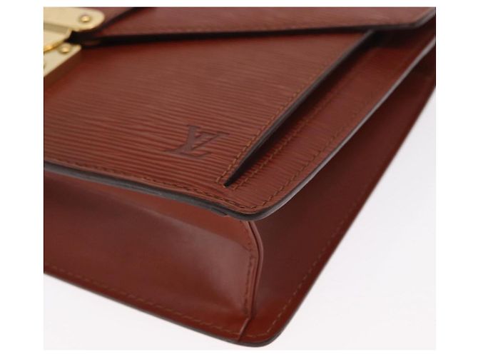 LOUIS VUITTON Borsa a Mano Dragonne Epi Serie Marrone M52618 LV Auth ka1017 - vista 14
