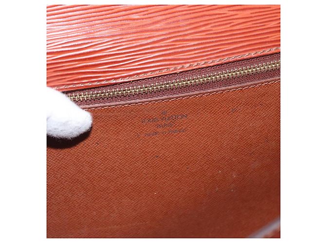 LOUIS VUITTON Borsa a Mano Dragonne Epi Serie Marrone M52618 LV Auth ka1017 - vista 19