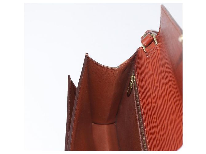 LOUIS VUITTON Borsa a Mano Dragonne Epi Serie Marrone M52618 LV Auth ka1017 - vista 21