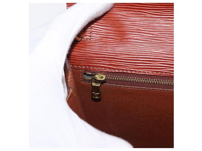 LOUIS VUITTON Borsa a Mano Dragonne Epi Serie Marrone M52618 LV Auth ka1017 - vista 23