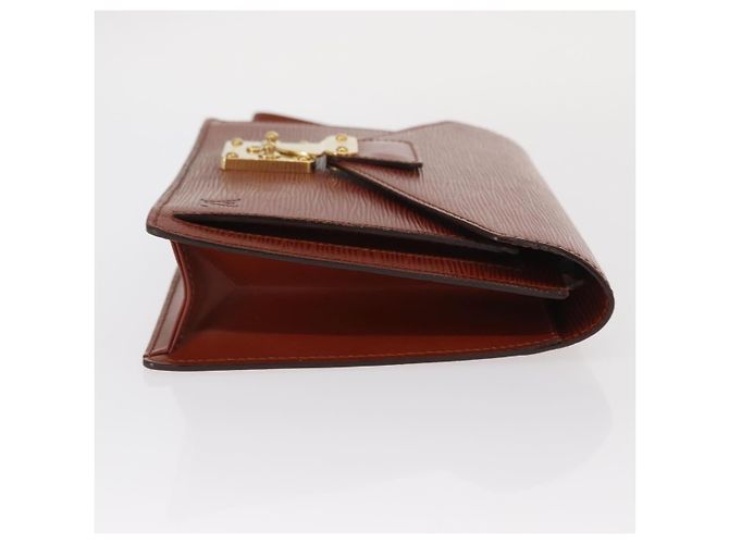LOUIS VUITTON Borsa a Mano Dragonne Epi Serie Marrone M52618 LV Auth ka1017 - vista 3