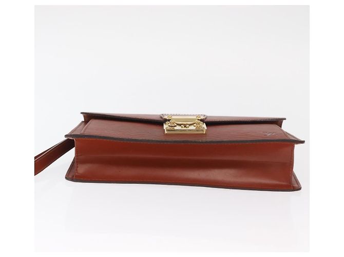 LOUIS VUITTON Borsa a Mano Dragonne Epi Serie Marrone M52618 LV Auth ka1017 - vista 5