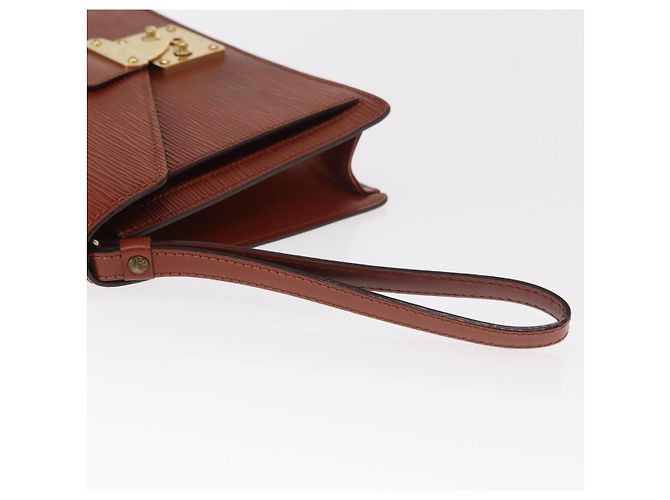 LOUIS VUITTON Borsa a Mano Dragonne Epi Serie Marrone M52618 LV Auth ka1017 - vista 7