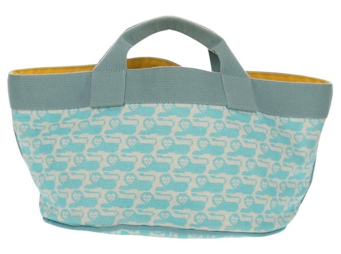 Hermès HERMES Animo Pixel GM Handtasche Canvas Hellblau Silber Auth 158904V - Ansicht 2