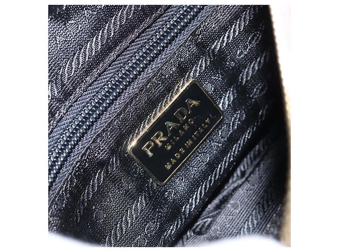 PRADA Borsa a Spalla con Catena Nylon Viola Oro Auth 157669 D'oro Porpora - vista 18