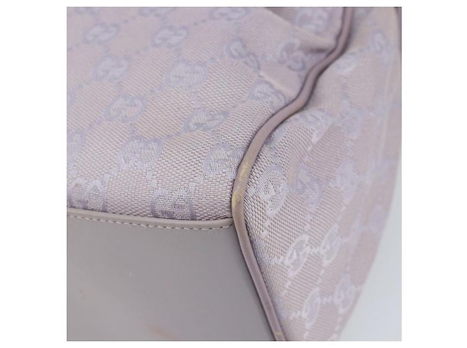 Borsa a Spalla GG Canvas Gucci Viola Oro 92699 Auth 158466 D'oro Porpora - vista 10