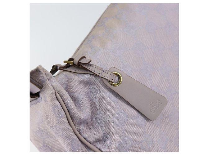 Borsa a Spalla GG Canvas Gucci Viola Oro 92699 Auth 158466 D'oro Porpora - vista 15