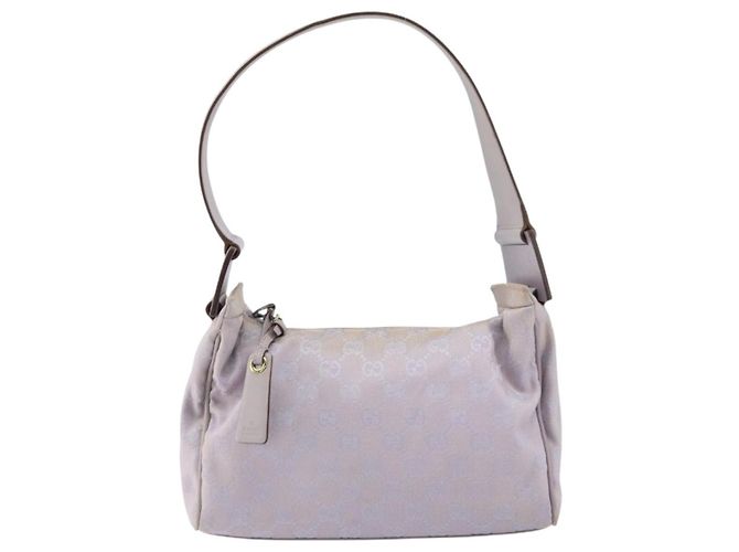 Borsa a Spalla GG Canvas Gucci Viola Oro 92699 Auth 158466 D'oro Porpora - vista 2