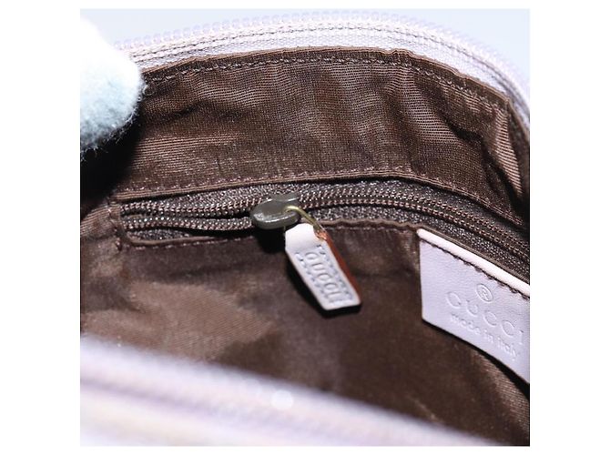 Borsa a Spalla GG Canvas Gucci Viola Oro 92699 Auth 158466 D'oro Porpora - vista 20