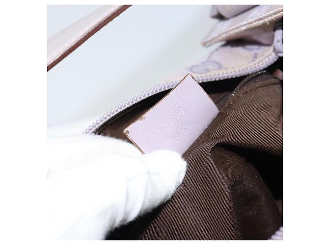 Borsa a Spalla GG Canvas Gucci Viola Oro 92699 Auth 158466 D'oro Porpora - vista 22