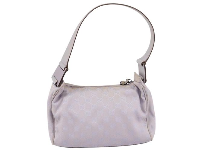 Borsa a Spalla GG Canvas Gucci Viola Oro 92699 Auth 158466 D'oro Porpora - vista 3
