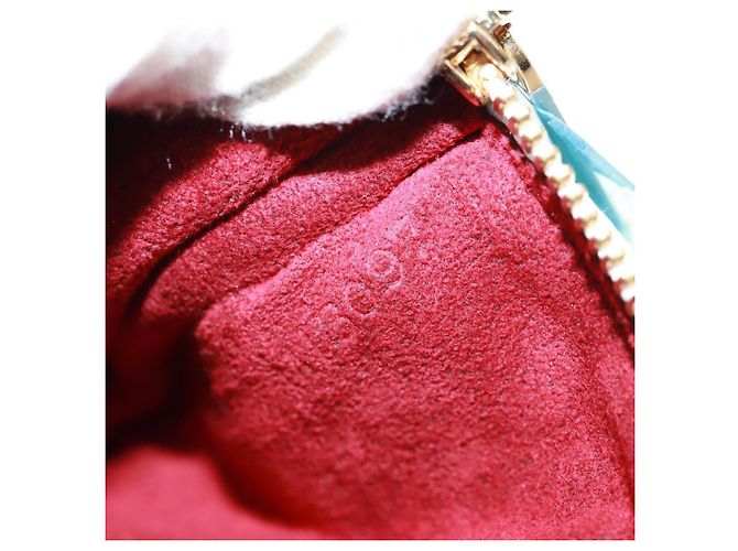 LOUIS VUITTON Pochette MM Monogram Multicolore Bianca M60028 LV Auth 159454V Bianco - vista 11
